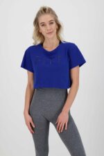 Athleisure Crop T-shirt Königsblau