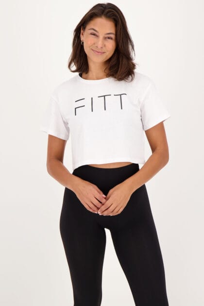 Athleisure Crop T-shirt White