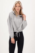 FITT Crop Hoody Grey