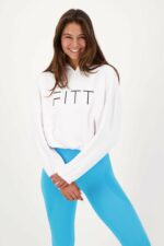FITT Crop Hoody White