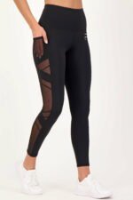 Mesh Active High Rise Legging Black