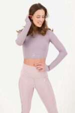 Crop Long Sleeve Flex Mauve