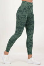 Camo Scrunch Legging Green