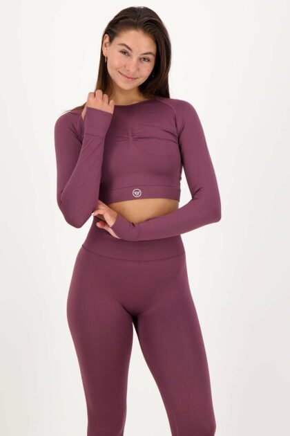 Classic Top Long Sleeve Aubergine