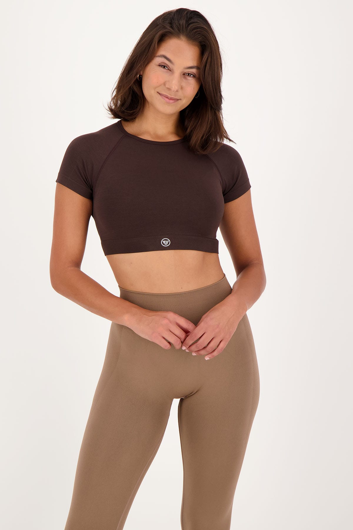 Unique Shortsleeve Top Brown