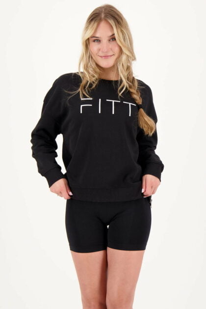 Recycled FITT Zip Sweater Black