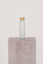 FITT Glazen Drinkfles X Bamboo Dop