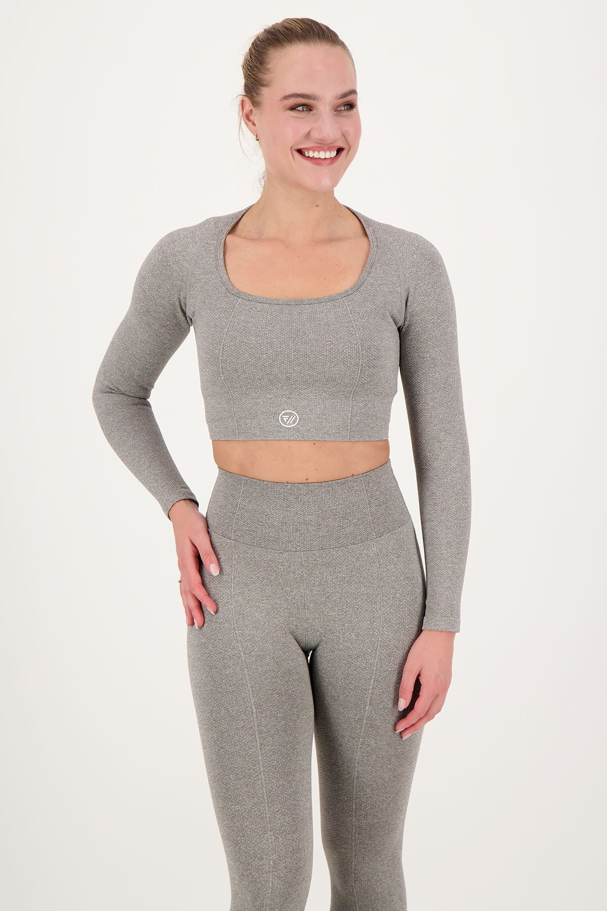 Structure Slimming Longsleeve Grey