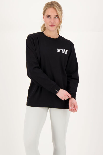 Varsity Longsleeve Shirt Black
