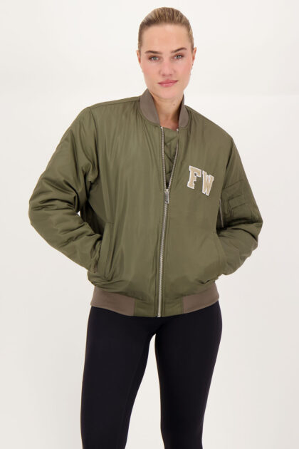 Recycled Bomber Khaki