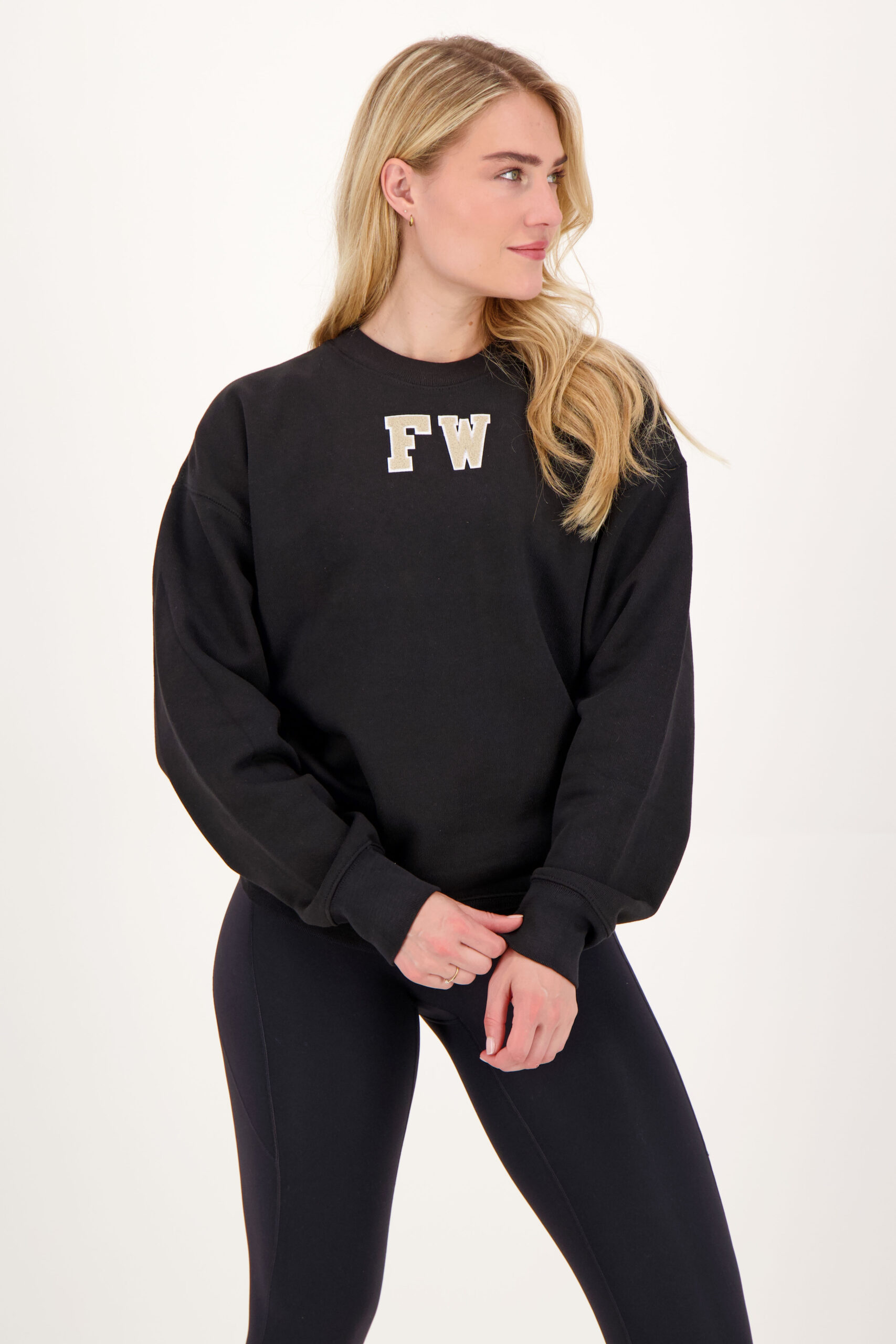 FW Round-Neck Sweater Black
