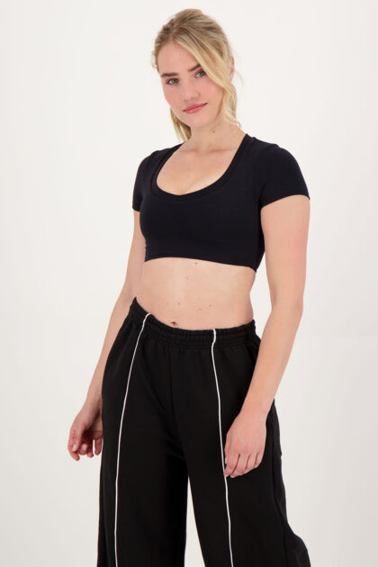 FITT Power Crop Top Black