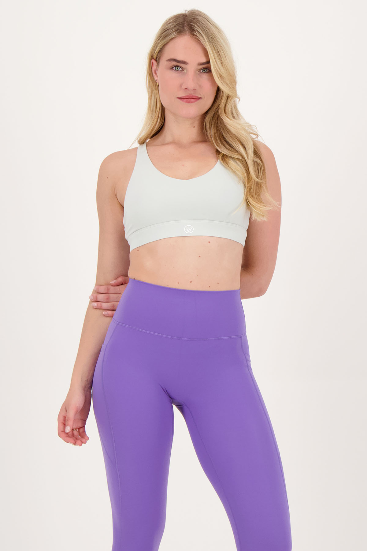 Strappy Cross Back BH Misty Grey