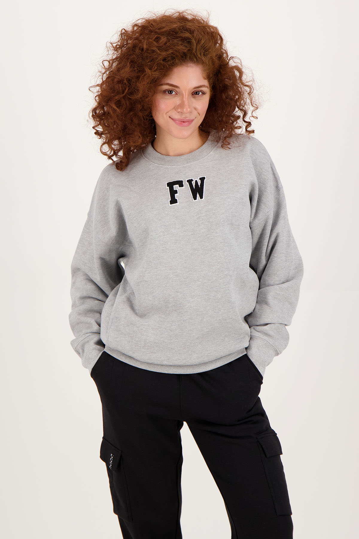 FW Round-Neck Sweater Grey