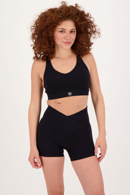 Strappy Cross Back BH Black