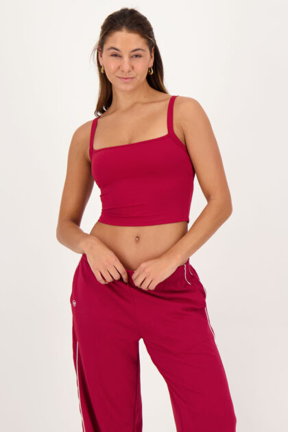 Square Crop Top Ruby